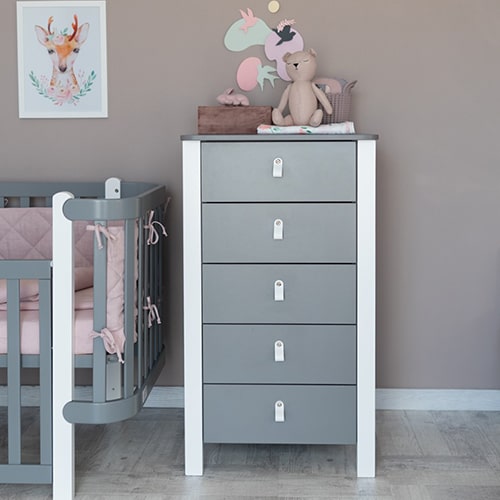comoda bebe gri
