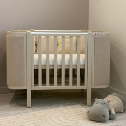 Patut bebe tapitat bucle co-sleeping Victoria 120 × 60 cm – Cappuccino