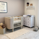 Patut bebe tapitat bucle co-sleeping Victoria 120 × 60 cm – Cappuccino (1)