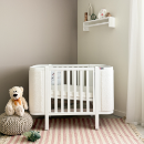 Patut bebe tapitat bucle co-sleeping Victoria 120 × 60 cm – Alb (1)