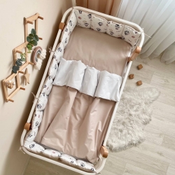 Set Lenjerie Pătuț Bebeluș 6 Piese - Baby Pinguin