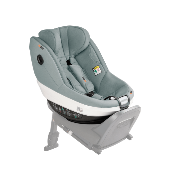 Poza cu Scaun auto rotativ BeSafe Beyond 360 Sea Green Mélange pentru copii 6 luni - 6 ani