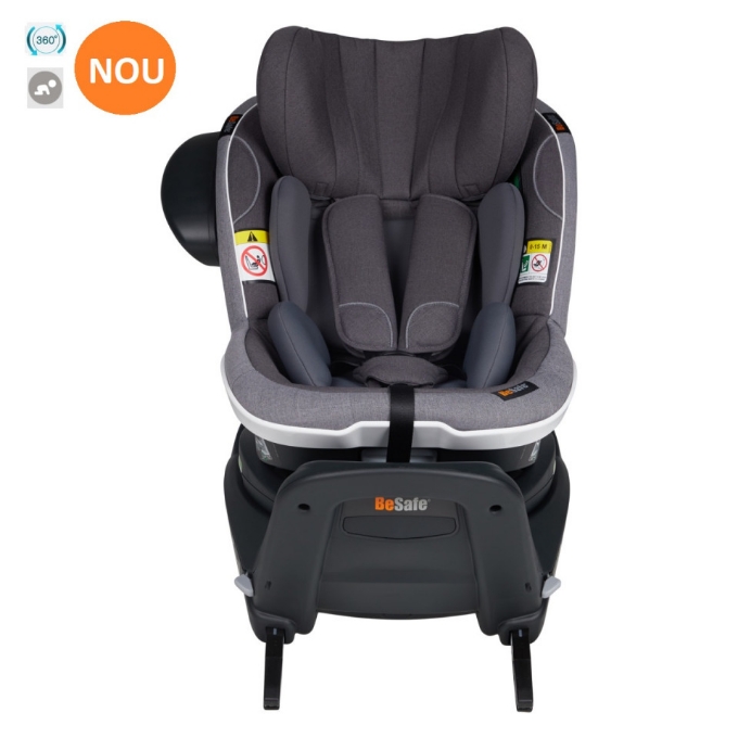 Poza cu Scaun auto rotativ BeSafe iZi Turn i-Size Metallic Mélange