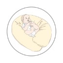 Poza cu Perna multifunctionala maxi, frunze maro, pentru bebelusi, copii si mame Ceba Baby, 741-000-746
