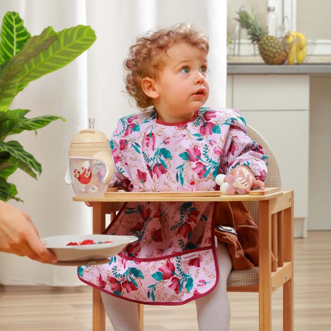 Poza cu Barbita cu maneca lunga cu model floral Babyono 1477/01