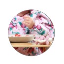 Poza cu Barbita cu maneca lunga cu model floral Babyono 1477/01