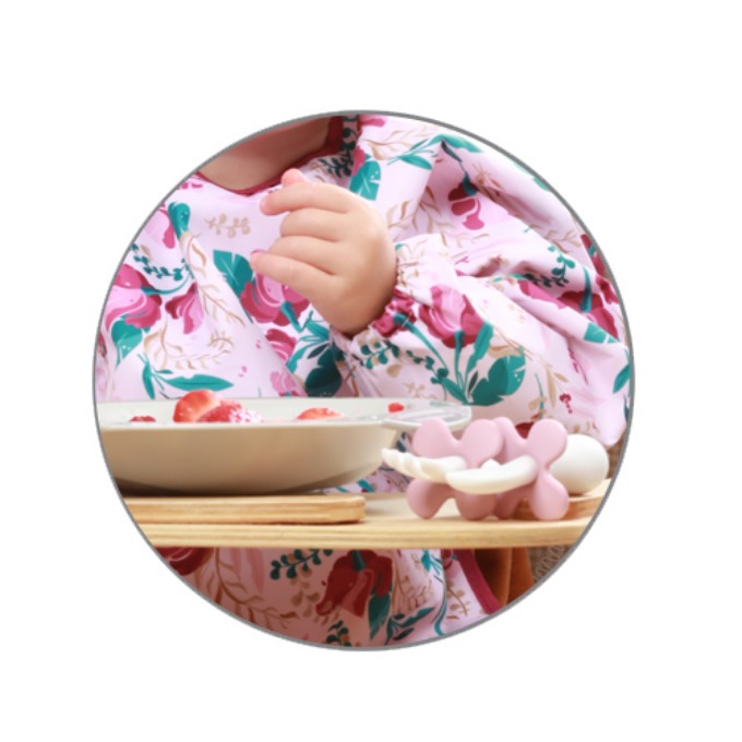 Poza cu Barbita cu maneca lunga cu model floral Babyono 1477/01