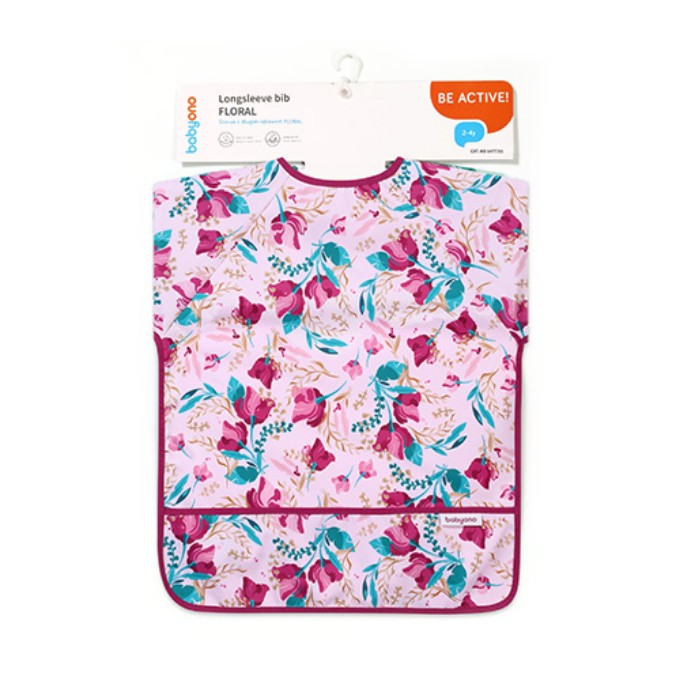 Poza cu Barbita cu maneca lunga cu model floral Babyono 1477/01