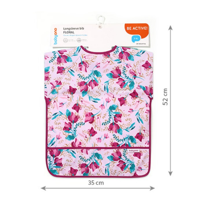 Poza cu Barbita cu maneca lunga cu model floral Babyono 1477/01