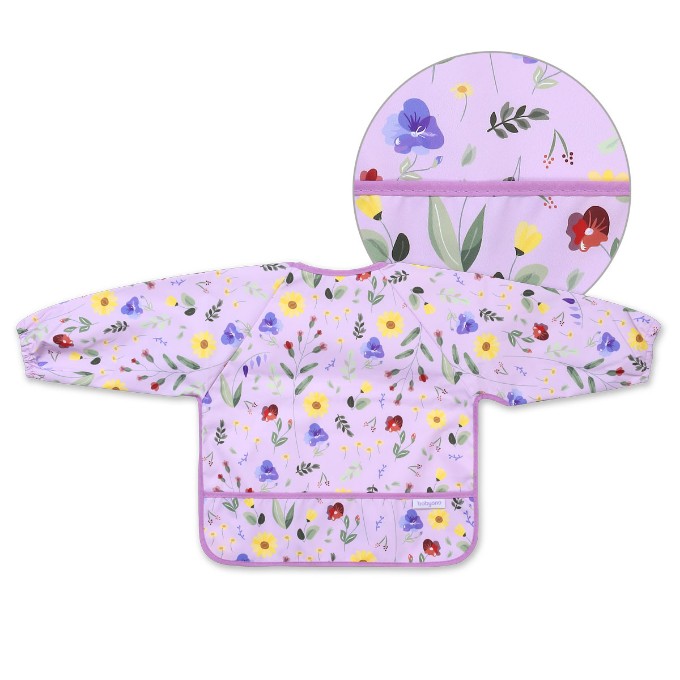 Poza cu Barbita cu maneca lunga cu model floral Babyono 1477/01