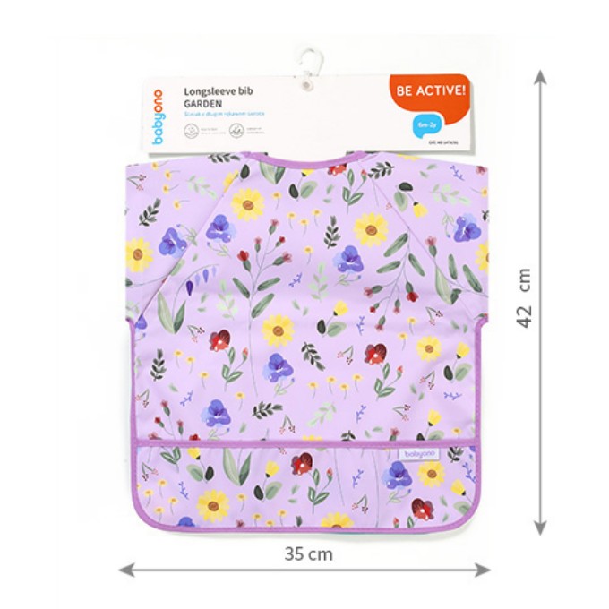 Poza cu Barbita cu maneca lunga cu model floral Babyono 1477/01