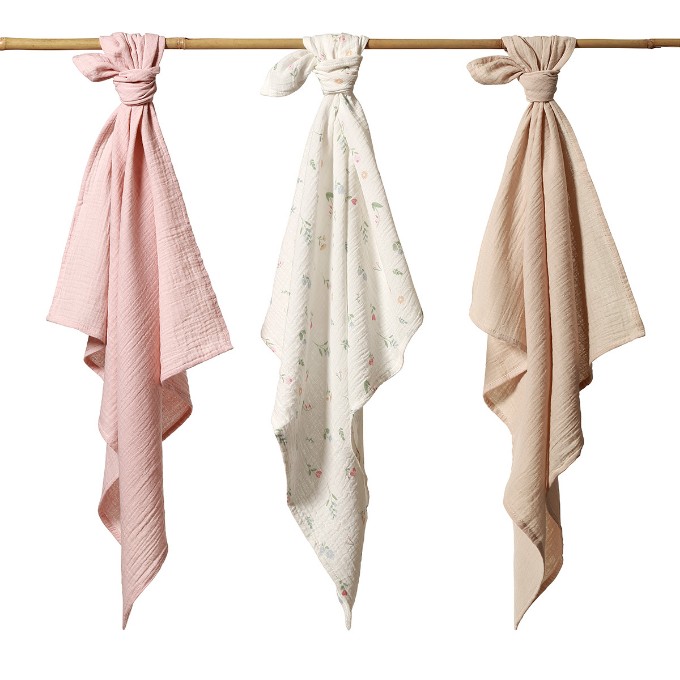 Poza cu Scutece din muselina super soft multicolor, Babyono 3BUC/SET 828/01