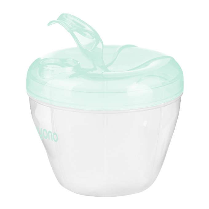 Poza cu Recipient compartimentat pentru lapte praf, verde menta, 1022 Babyono