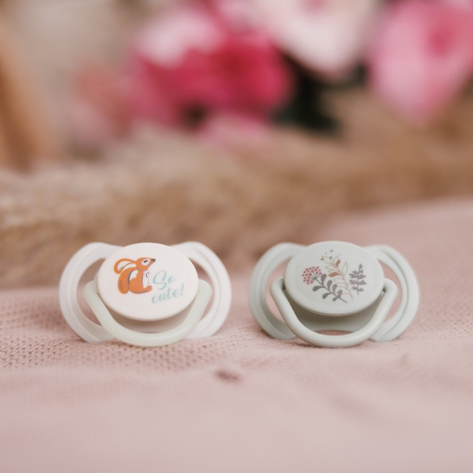 Poza cu Suzetă anatomică din silicon 0-6 m, Babyono, 1670/01