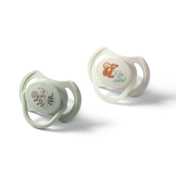 Poza cu Suzetă anatomică din silicon 0-6 m, Babyono, 1670/01