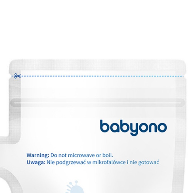 Poza cu Pungi depozitare lapte matern 180ml, 30buc Babyono 1084