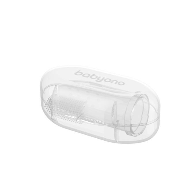 Poza cu Degetar din silicon transparent pentru dinti bebelusi si copii, Babyono, 723/01