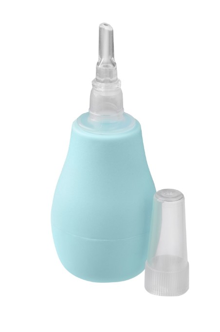 Poza cu Aspirator nazal de silicon pentru bebelusi Babyono albastru 043/01
