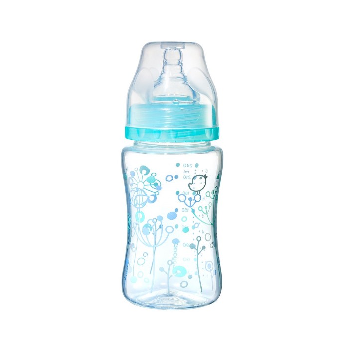 Poza cu BIBERON PLASTIC CU GAT LARG 240ML-403 MOV