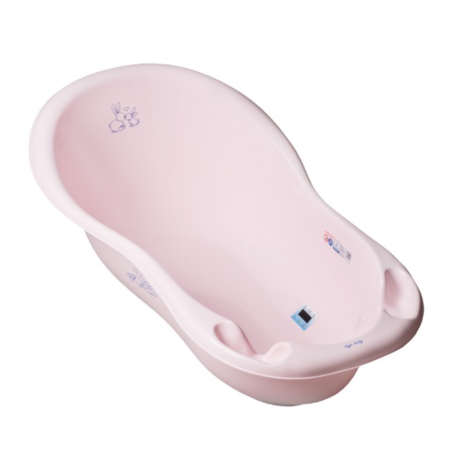 Poza cu CADITA 102 CM CU SENZOR SI DOP IEPURAS ROZ-KR-005 ROZ