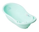 Poza cu Cadita ergonomica pentru bebelusi Tega Baby cu senzor de temperatura si dop pentru scurgere, colectia Micutii Iepurasi, 86 cm, menta KR-004-105