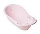 Poza cu Cadita ergonomica pentru bebelusi Tega Baby cu senzor de temperatura si dop pentru scurgere, colectia Micutii Iepurasi, 86 cm, roz KR-004-104