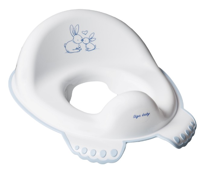 Poza cu Reductor toaleta anti-derapant Tega Baby colectia Micutii Iepurasi, alb KR-002-103