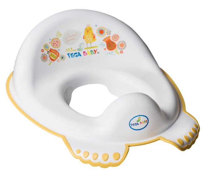 Poza cu Reductor toaleta anti-derapant Tega Baby colectia Folk, alb FL-002-103