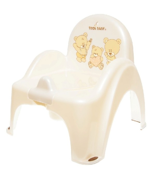 Poza cu Olita scaunel muzicala Tega Baby Ursuletul Teddy alba PO-043-118