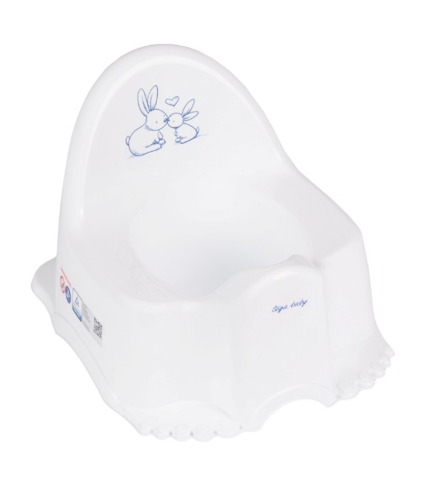 Poza cu Olita muzicala ergonomica Tega Baby colectia Micutii Iepurasi, alb PO-059-103
