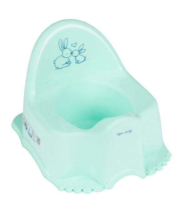 Poza cu Olita muzicala ergonomica Tega Baby colectia Micutii Iepurasi, menta PO-059-105