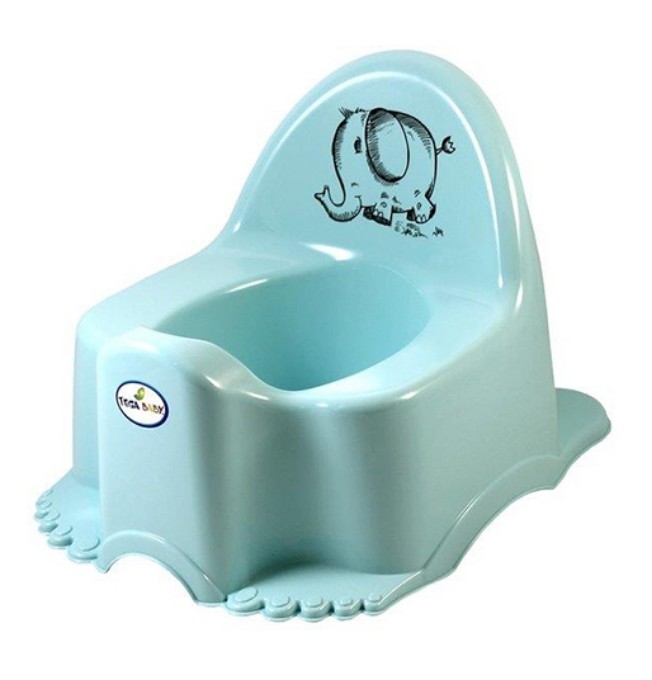 Poza cu Olita muzicala ergonomica Tega Baby colectia Eco Elefant, turcoaz PO-057-140
