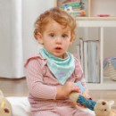 Poza cu Set 2 bucati barbita, esarfa bumbac Babyono 2 in 1 Pasari 879/13
