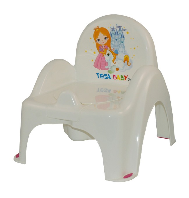 Poza cu Olita scaunel Tega Baby colectia Micuta Printesa, alba LP-007-103
