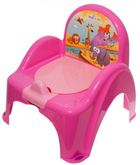 Poza cu Olita scaunel Tega Baby colectia Safari, roz SF-010-127