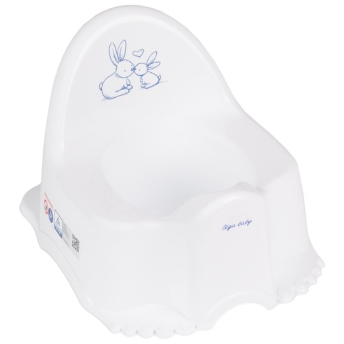 Poza cu Olita ergonomica Tega Baby colectia Eco Micutii Iepurasi, alb KR-007-103