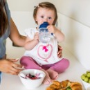 Poza cu Set tacamuri ergonomice roz Babyono 969/01