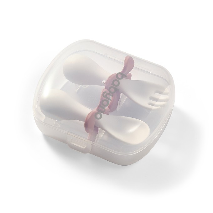 Poza cu Set tacamuri ergonomice roz Babyono 969/01