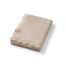 Poza cu Paturica tricotata fibre bambus crem, Babyono, 1674/02
