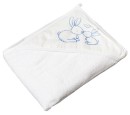 Poza cu Prosop cu gluga din bumbac 100x100 cm, Tega Baby, colectia Micutii Iepurasi, alb KR-008-103