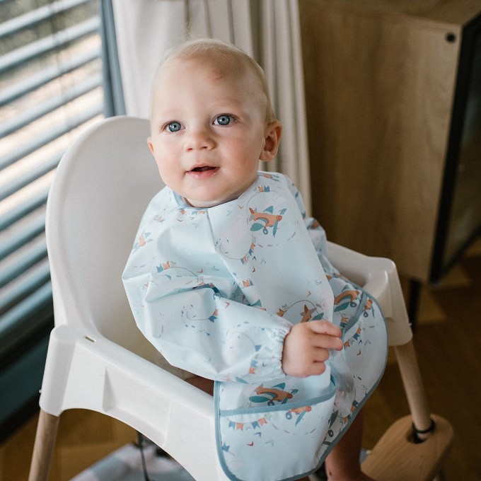 Poza cu Barbita cu maneca lunga cu model floral Babyono 1477/01