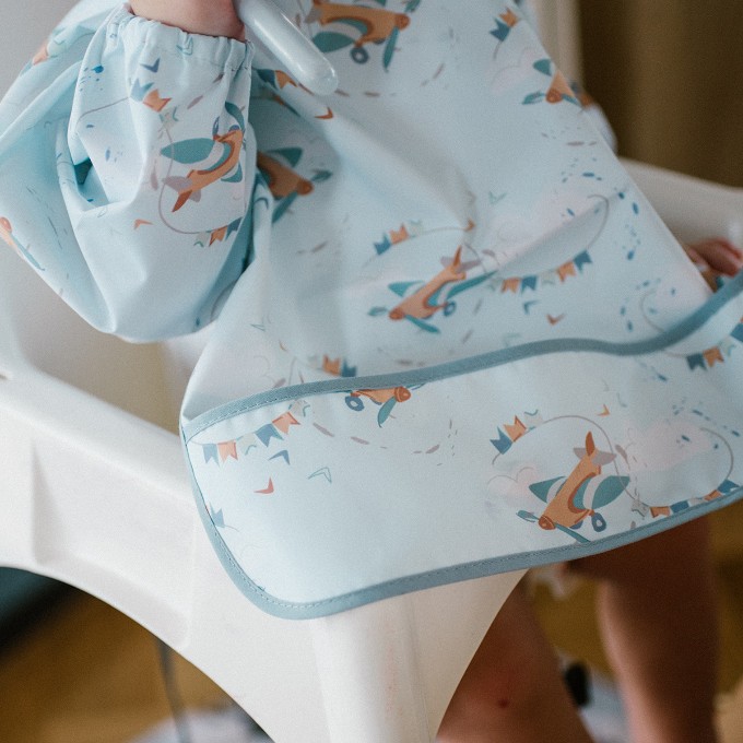 Poza cu Barbita cu maneca lunga cu model floral Babyono 1477/01