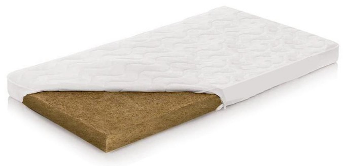 Poza cu Saltea Cocos integral 120 x 60 x 7 cm cu husa detasabila, Beberoyal, SA031