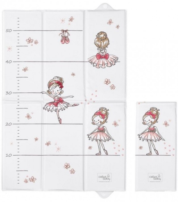 Poza cu Salteluta pliabila pentru infast, ideala voiaj, 60x40 cm, Ceba Baby, Balerina, 305-090-101