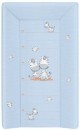 Poza cu Saltea de Infasat cu Capat Inchis 50x70cm, cu Intaritura, Suprafata Moale, Sistem Anti-Alunecare, Ceba Baby, Zebra, albastru, 201-002-160
