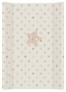 Poza cu Saltea de Infasat COMFORT 50x70cm, cu Intaritura, Grosime 3cm, Sistem Anti-Alunecare, stele, gri 203-066-111