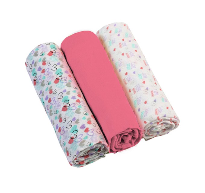 Poza cu Scutece muselina super soft, set 3 bucati, 100% bumbac, 70x70 cm, Babyono, 348/02