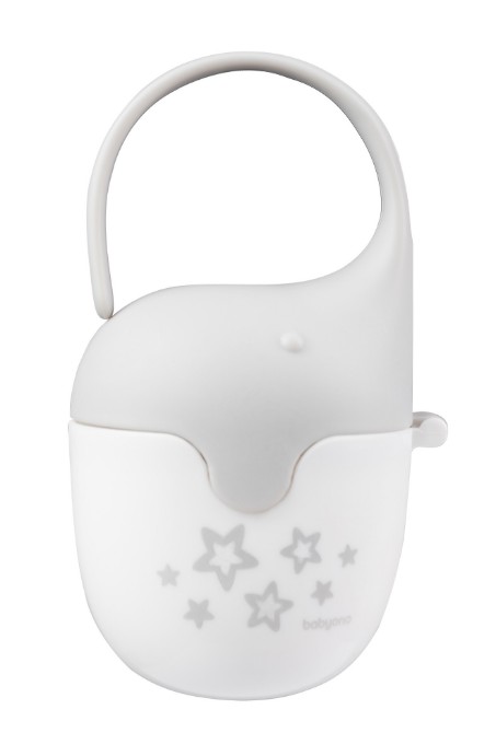 Poza cu Cutie pentru suzeta elefant Babyono gri 529/01