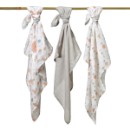 Poza cu Scutece muselina natural, set 3 bucati, 70%bambus si 30%bumbac, 70x70 cm, Babyono, 397/09