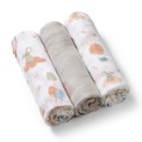 Poza cu Scutece muselina natural, set 3 bucati, 70%bambus si 30%bumbac, 70x70 cm, Babyono, 397/09